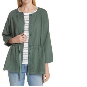 Eileen Fisher Shirttail Hem Organic Cotton Jacket